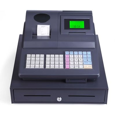 Terminal POS con impresora de 58 mm 128 mm * 64 mm Display y cajón de efectivo de 3 facturas y 5 monedas