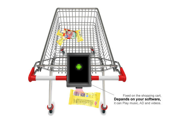Comprobador de carrito de compras de supermercado Bimi con escáner 1D / 2D incorporado y pantalla de 7 pulgadas