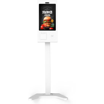 Impresora integrada de 21.5 pulgadas Quiosco de autoservicio para pedidos interactivos en el restaurante