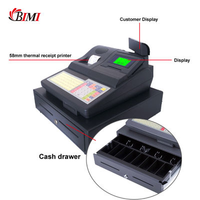 No toque pantalla mini caja registradora electrónica con impresora térmica de 58 mm incorporada