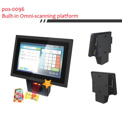 Supermercado de 10.1 pulgadas de control de pantalla táctil con escáner de código de barras incorporado y 16G SSD