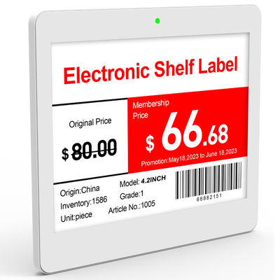 Bimi 4.9inch Digital E-paper Display Etiqueta de estantería electrónica para supermercado Windows OS