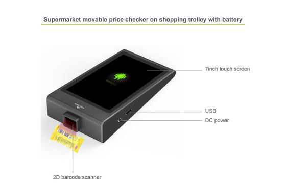 Verificador de precios Quiosco de autoservicio con memoria flash de 16G y pantalla táctil capacitiva
