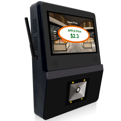 Sistema POS de escáner de códigos de barras 2D de supermercado con pantalla Android de 5 pulgadas y función SDK