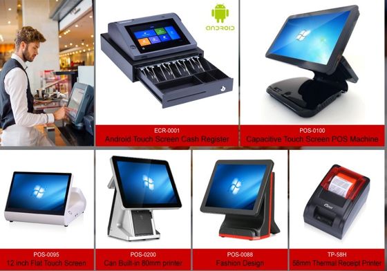 2048 Sistema POS todo en uno para miembros VIP con tecnología de impresión térmica de 58 mm u 80 mm