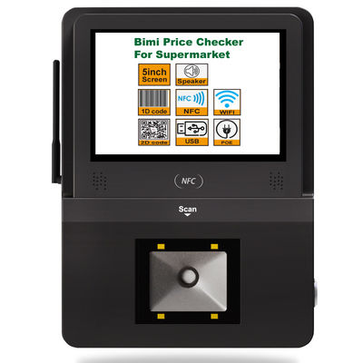 32G Flash Memory Supermarket Checker con altavoz POE y sistema táctil Android de 5 pulgadas