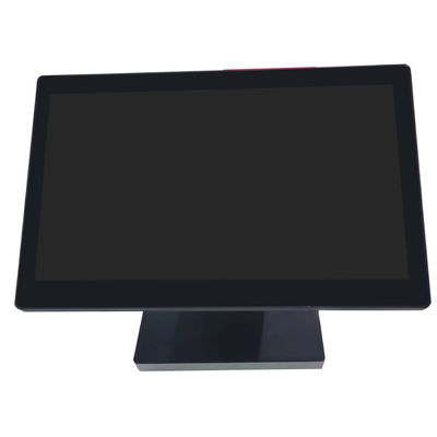 POS-0073 Sistema POS plegable de terminales minoristas con pantalla externa de ventanas de 15,6 pulgadas