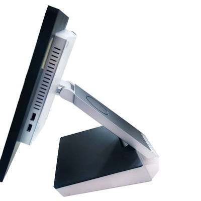 POS-0073 Sistema POS plegable de terminales minoristas con pantalla externa de ventanas de 15,6 pulgadas