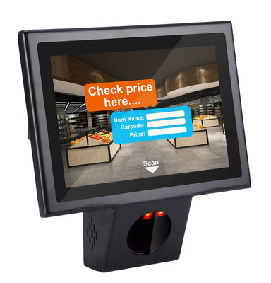 Moderno 10.1 pulgadas Android OS POE Quiosco de auto-comprobación para el supermercado con certificación ROHS