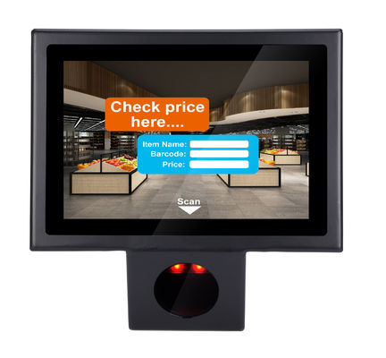 Moderno 10.1 pulgadas Android OS POE Quiosco de auto-comprobación para el supermercado con certificación ROHS