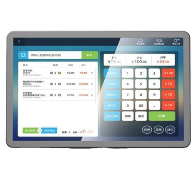 Escaner de códigos de barras incorporado pantalla táctil de 10.1 pulgadas POS Sistema Android para la tienda del supermercado