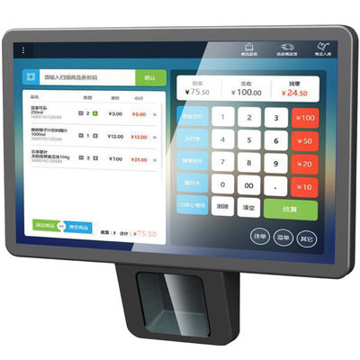 Supermercado de bienes escáner de códigos de barras y lector Bimi 10.1 pulgadas Android 7.1 POS pantalla táctil