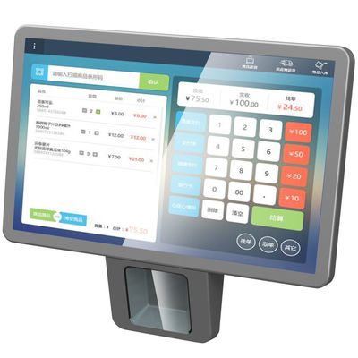 Supermercado de bienes escáner de códigos de barras y lector Bimi 10.1 pulgadas Android 7.1 POS pantalla táctil