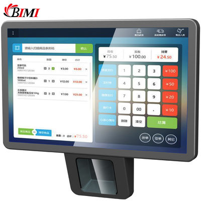 Supermercado de bienes escáner de códigos de barras y lector Bimi 10.1 pulgadas Android 7.1 POS pantalla táctil