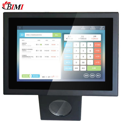 10.1 pulgadas pantalla táctil POS Android / Windows Checker de diseño para tiendas de supermercados Gris
