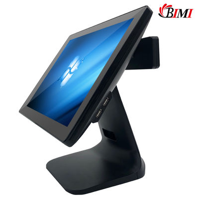 Sistema POS todo en uno de 32G SSD con pantalla táctil de 15' y pantalla de cliente VFD opcional