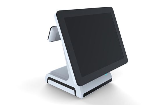 VFD Customer Display Terminal POS de 15 pulgadas con impresora de 80 mm y PC todo en uno i5