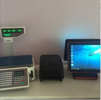 Windows 7/10 OS I5 de 15 pulgadas Todo en una Brisa Pantalla táctil POS PC/ Sistema TPV Negro