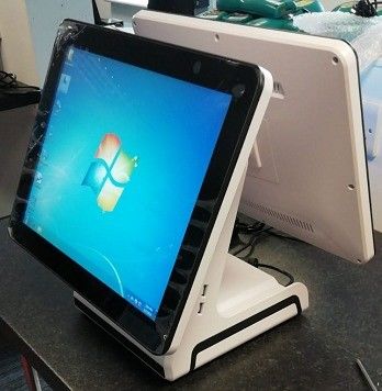 Transacciones B2B con un sistema POS de 15 pulgadas con pantalla y pantalla táctil doble